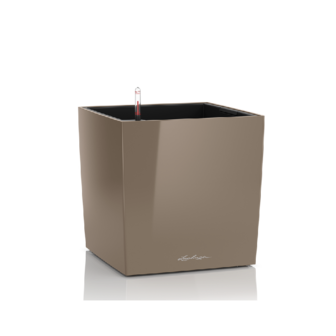 Lechuza Cube premium 50 Taupe hoogglans