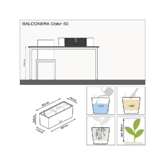 Lechuza Balconera Color 50 Wit