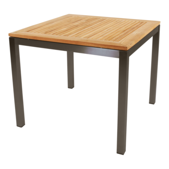 Marmaris Tafel RVS 90x90cm