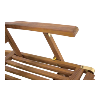 Deckchair Teak verstelbaar