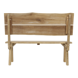 Bank Teak Boomstam 130cm