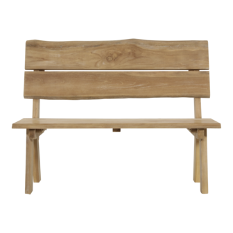 Bank Teak Boomstam 130cm