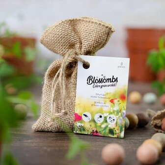 Blossombs Jute Cadeauzak met 8 Blossombs