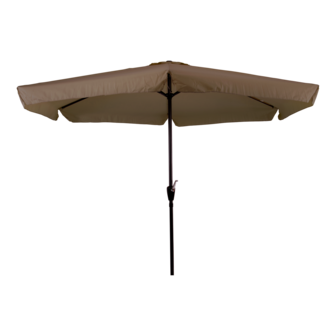 Gemini parasol met volant taupe 3 m