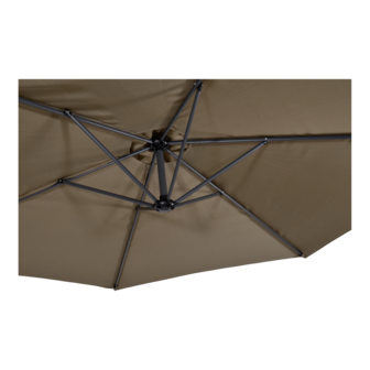 Gemini zweefparasol taupe 3 m