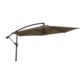 Gemini zweefparasol taupe 3 m