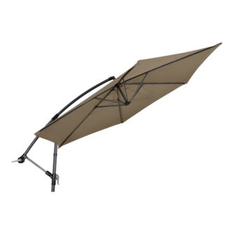 Gemini zweefparasol taupe 3 m