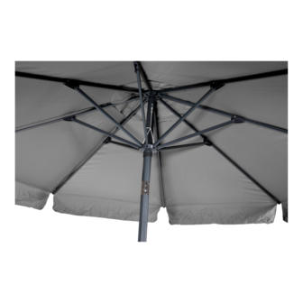 Libra parasol met volant grijs 3 m