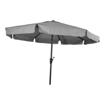 Libra parasol met volant grijs 3 m