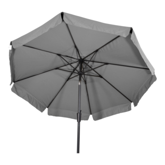 Libra parasol met volant grijs 3 m