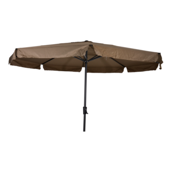 Libra parasol met volant taupe 3.5 m