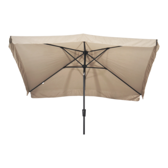 Libra parasol met volant ecru 3x2 m