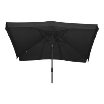 Libra parasol met volant zwart 3x2 m