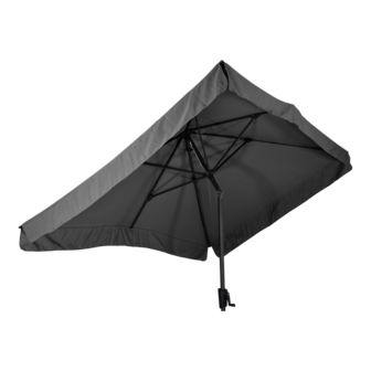 Libra parasol met volant grijs 3x2 m