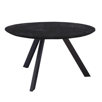 Koffie Tafel Zwart Berlin Rond 60cm