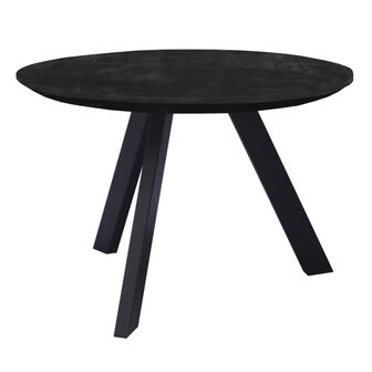 Koffie Tafel Zwart Berlin Rond 60cm