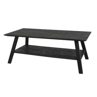 Koffie Tafel Zwart Berlin 2 lagen 120cm