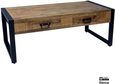 Koffie Tafel Britt met 2 lades 140cm