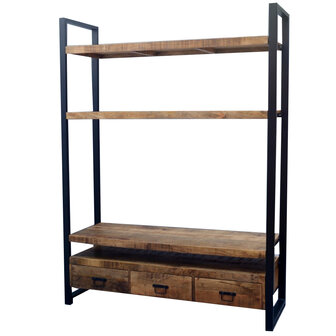 TV Kast Britt met Boekenplank 150cm