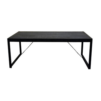 Eettafel Britt Zwart 200cm