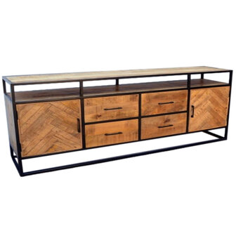 Dressoir Jax 2 deuren, 4 lades 200cm