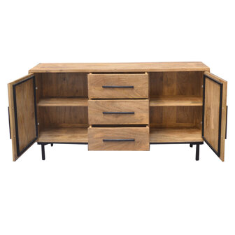 Dressoir Jayden 2 deuren, 3 lades 155cm