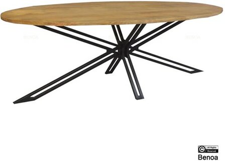 Eettafel Jayden Elipse 220cm