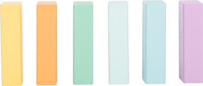 Pastel houten bouwblokken - 50 stuks