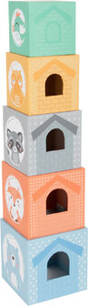 Pastel stapeltoren met dieren