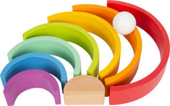 Houten regenboog blokken - Large - 7 kleuren