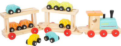 Small Foot - Houten Trein Transporter met Auto&#039;s, 11dlg