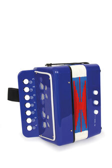 Accordeon Blauw 17 x 9.5 x 17 cm