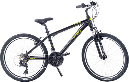 AMIGO Rider 24 Inch 36 cm Junior 21V V-Brakes Zwart