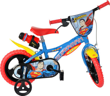 Dino Superman 12 Inch 21 cm Jongens Doortrapper Blauw/Rood