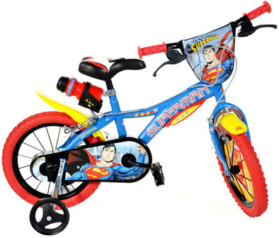 Dino Superman 14 Inch 24 cm Jongens Knijprem Blauw/Rood