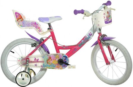 Dino Winx Club 16 Inch 26 cm Meisjes V-Brakes Roze/Paars