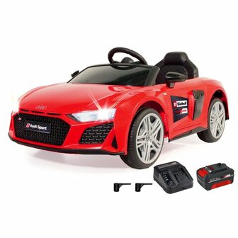 Accuvoertuig Audi R8 Spyder 18V Rood - Einhell Power X-Change incl. Starter Set