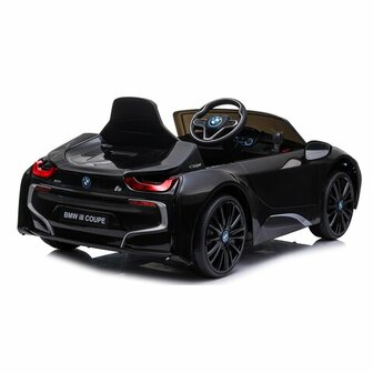 Accuvoertuig BMW I8 Coupe Zwart 12V 2,4GHz