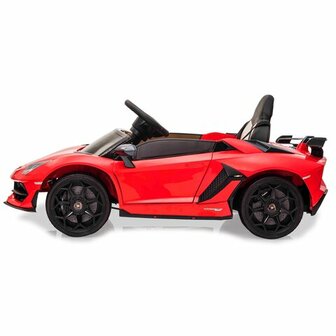 Accuvoertuig Lamborghini Aventador SVJ Rood 12V 2,4GHz