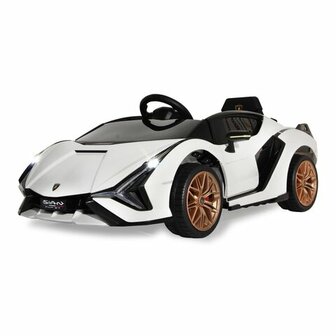 Accuvoertuig Lamborghini Si&aacute;n FKP 37 Wit 12V