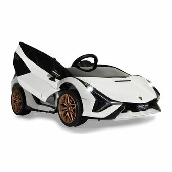 Accuvoertuig Lamborghini Si&aacute;n FKP 37 Wit 12V