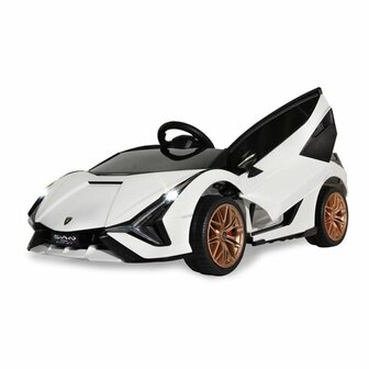 Accuvoertuig Lamborghini Si&aacute;n FKP 37 Wit 12V