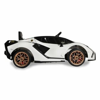 Accuvoertuig Lamborghini Si&aacute;n FKP 37 Wit 12V