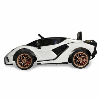 Accuvoertuig Lamborghini Si&aacute;n FKP 37 Wit 12V