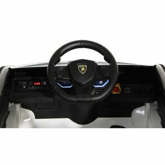 Accuvoertuig Lamborghini Si&aacute;n FKP 37 Wit 12V