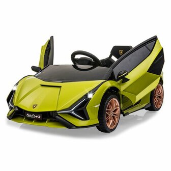 Accuvoertuig Lamborghini Si&aacute;n FKP 37 Groen 12V