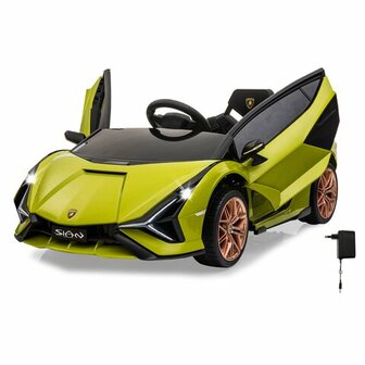 Accuvoertuig Lamborghini Si&aacute;n FKP 37 Groen 12V