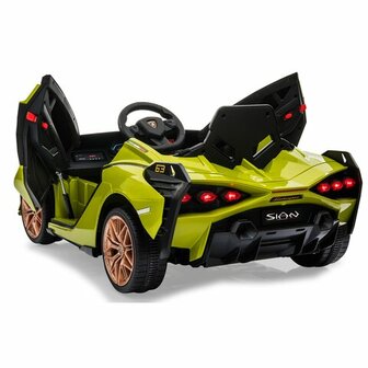 Accuvoertuig Lamborghini Si&aacute;n FKP 37 Groen 12V