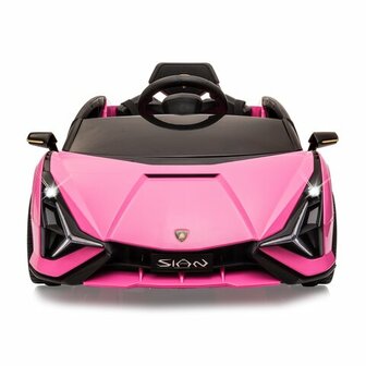 Accuvoertuig Lamborghini Si&aacute;n FKP 37 Roze 12V