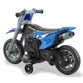 Accuvoertuig Motor Power Bike Blauw 6V